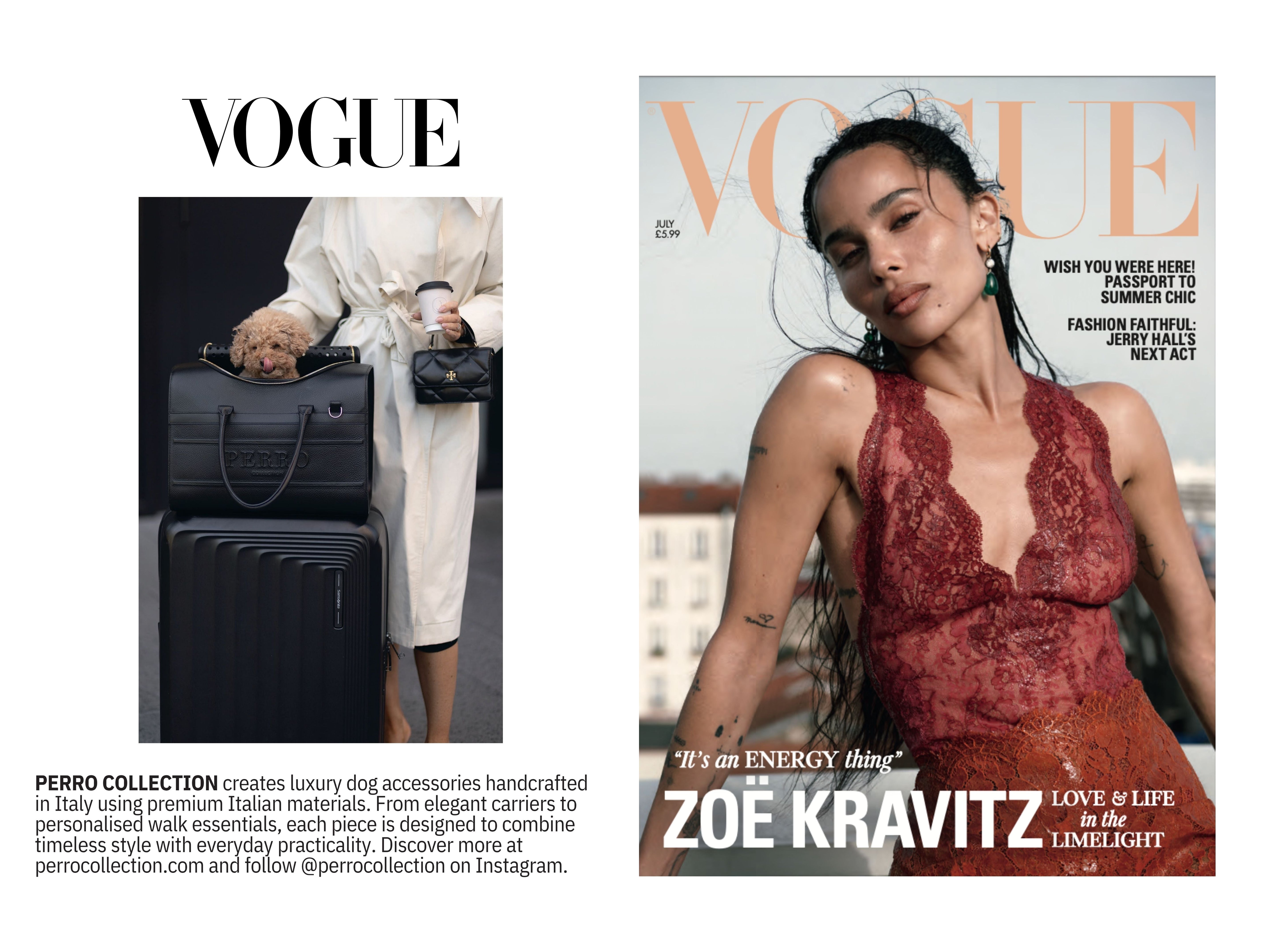Perro Collection Featured in Vogue | Perro Collection