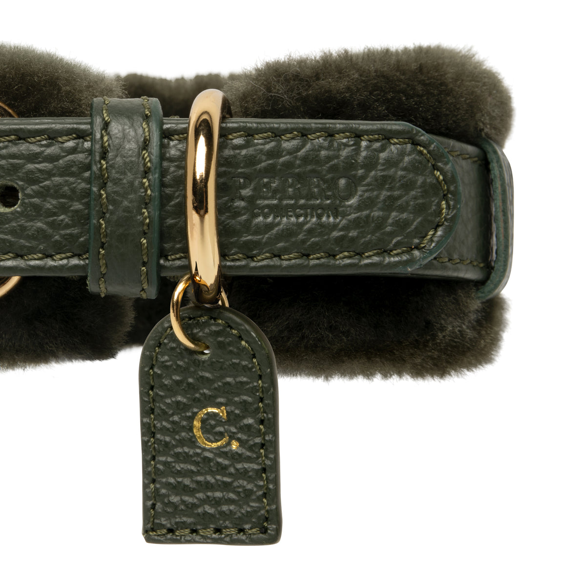 Loden Green Fur Collar