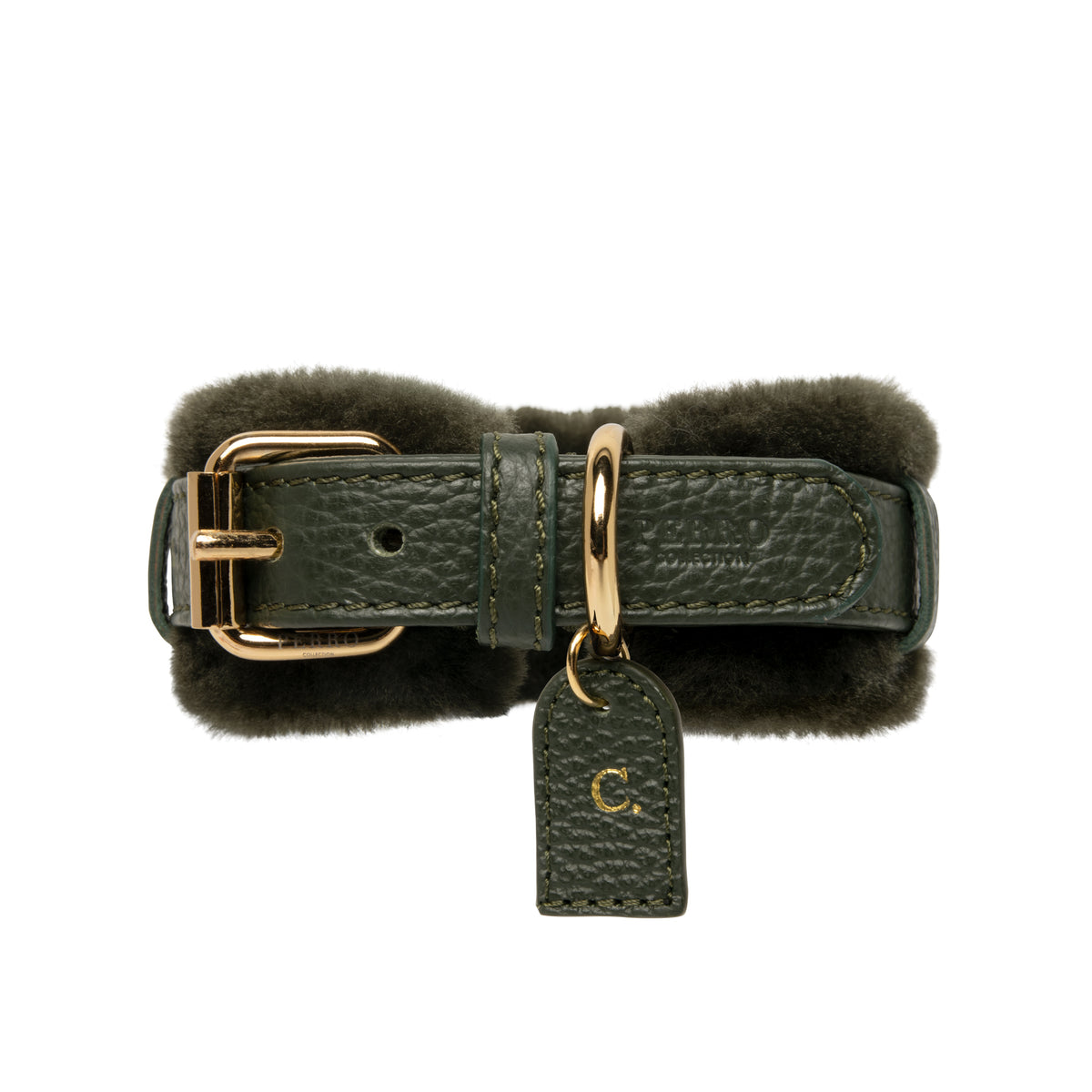 Loden Green Fur Collar