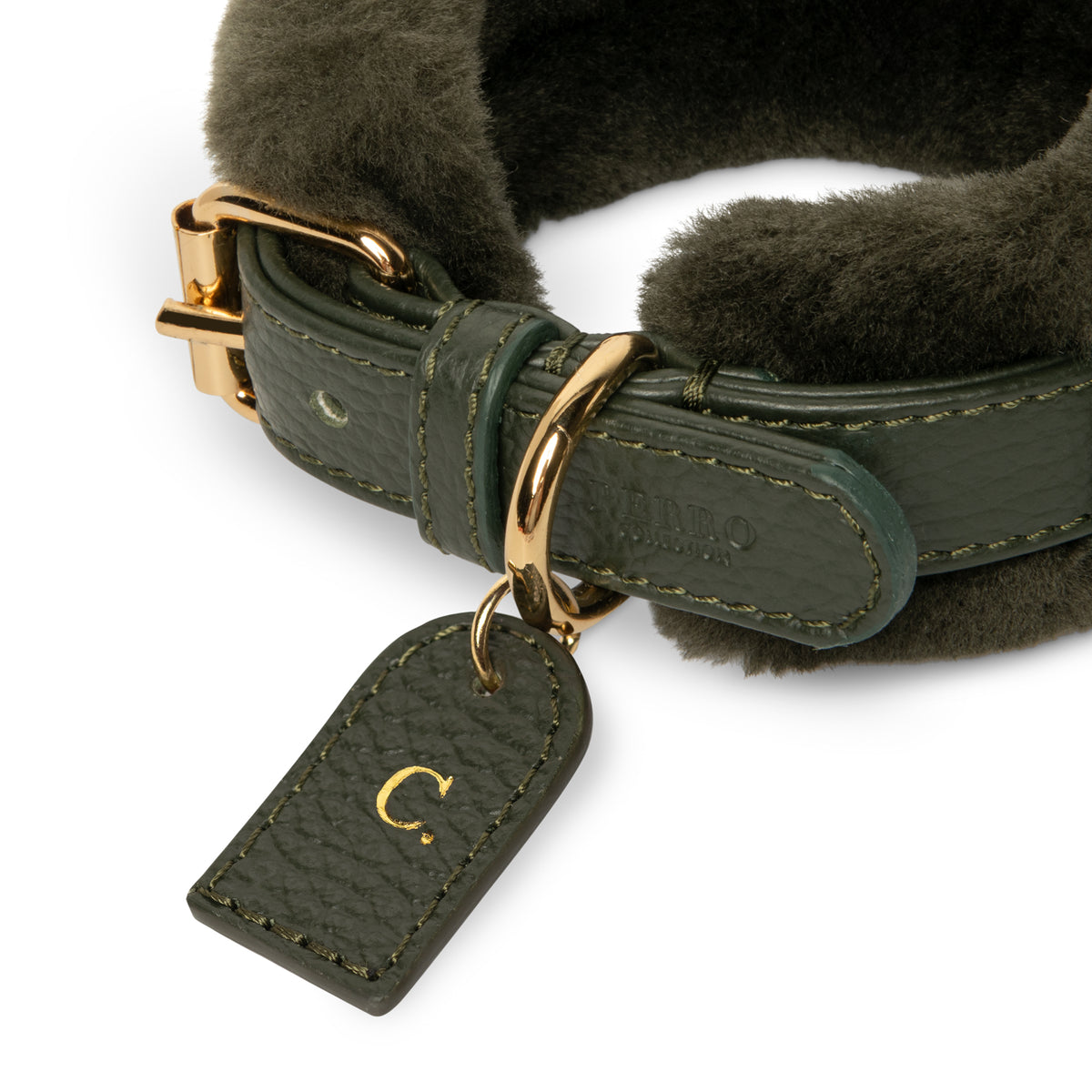 Loden Green Fur Collar