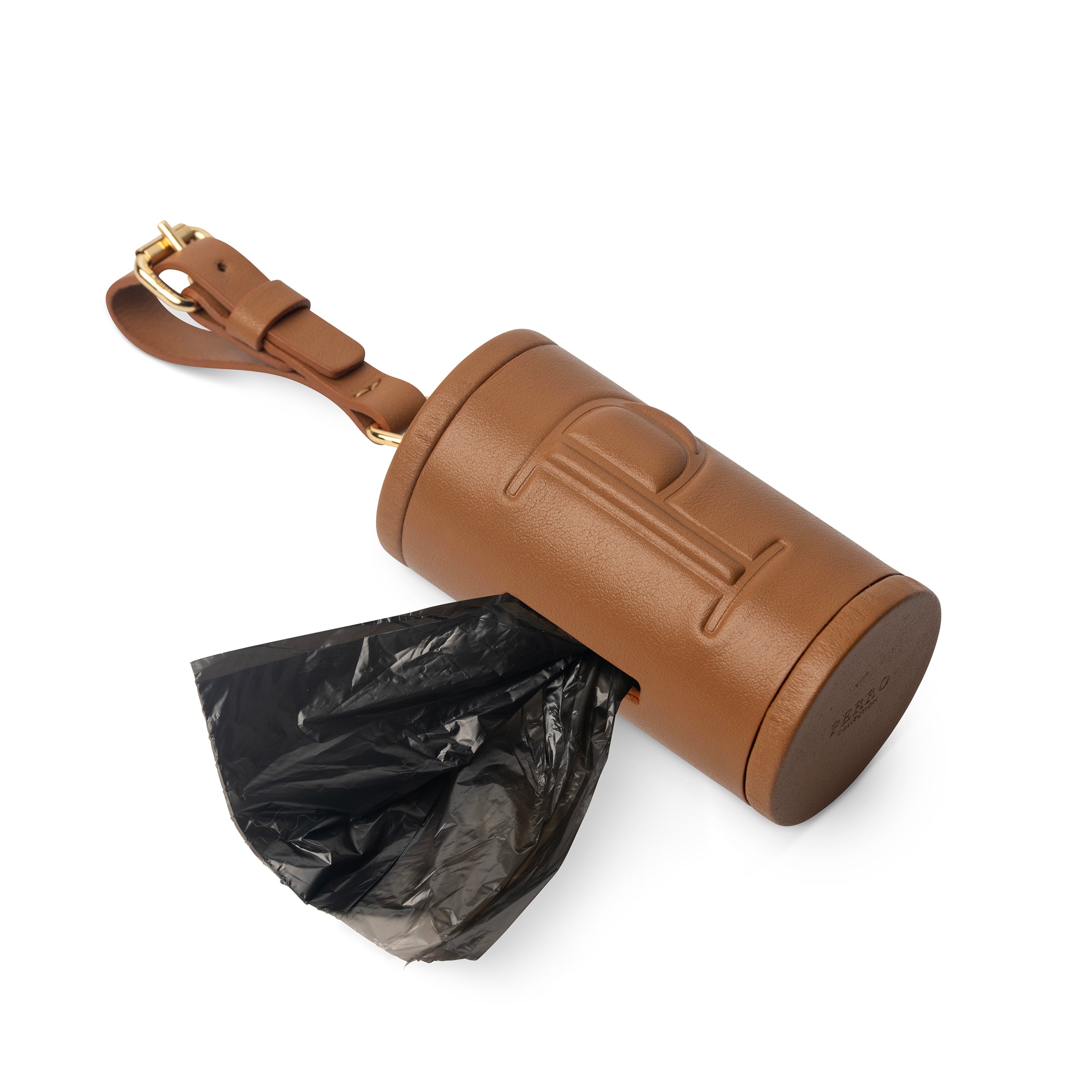3D poepzakjeshouder caramel