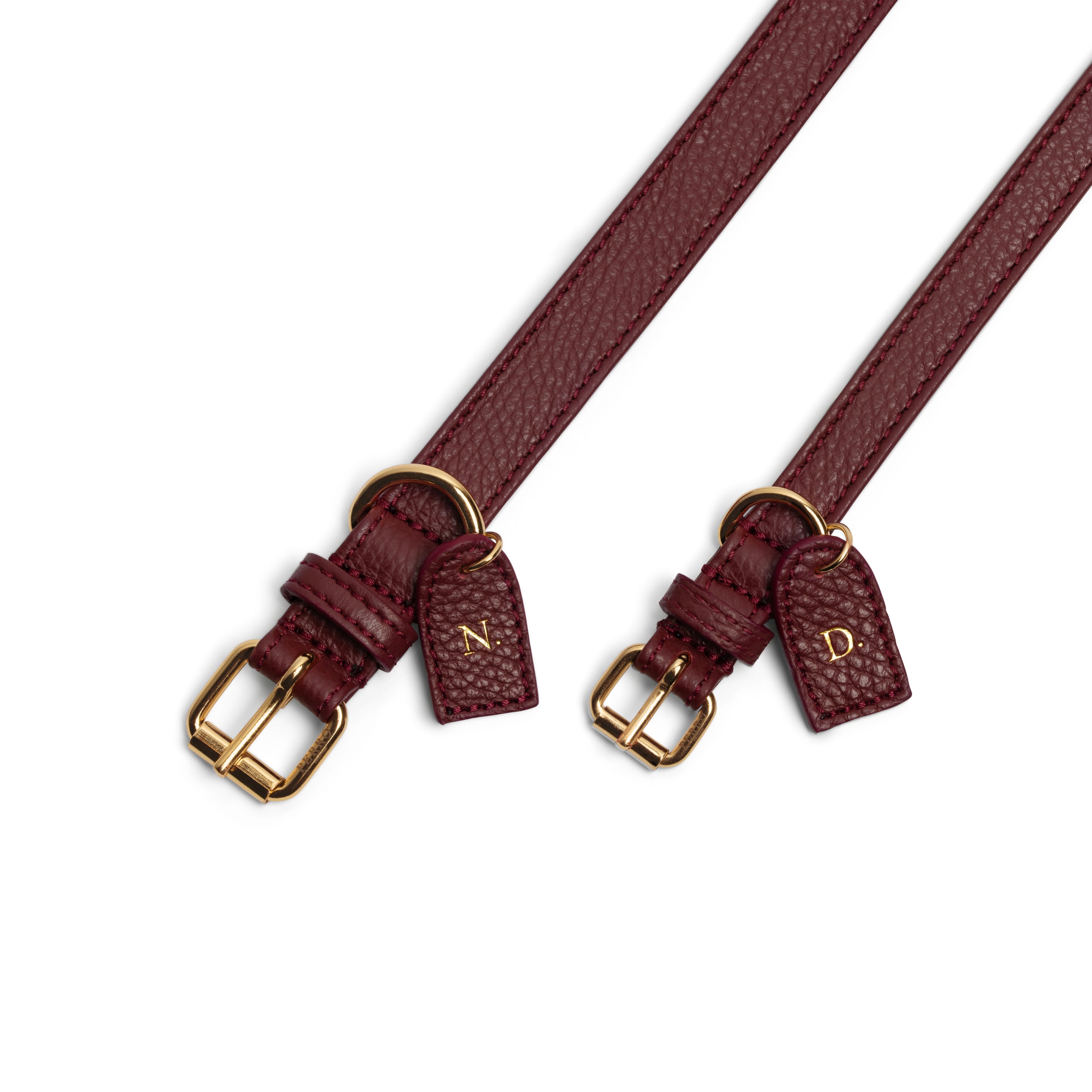 Burgundy collar