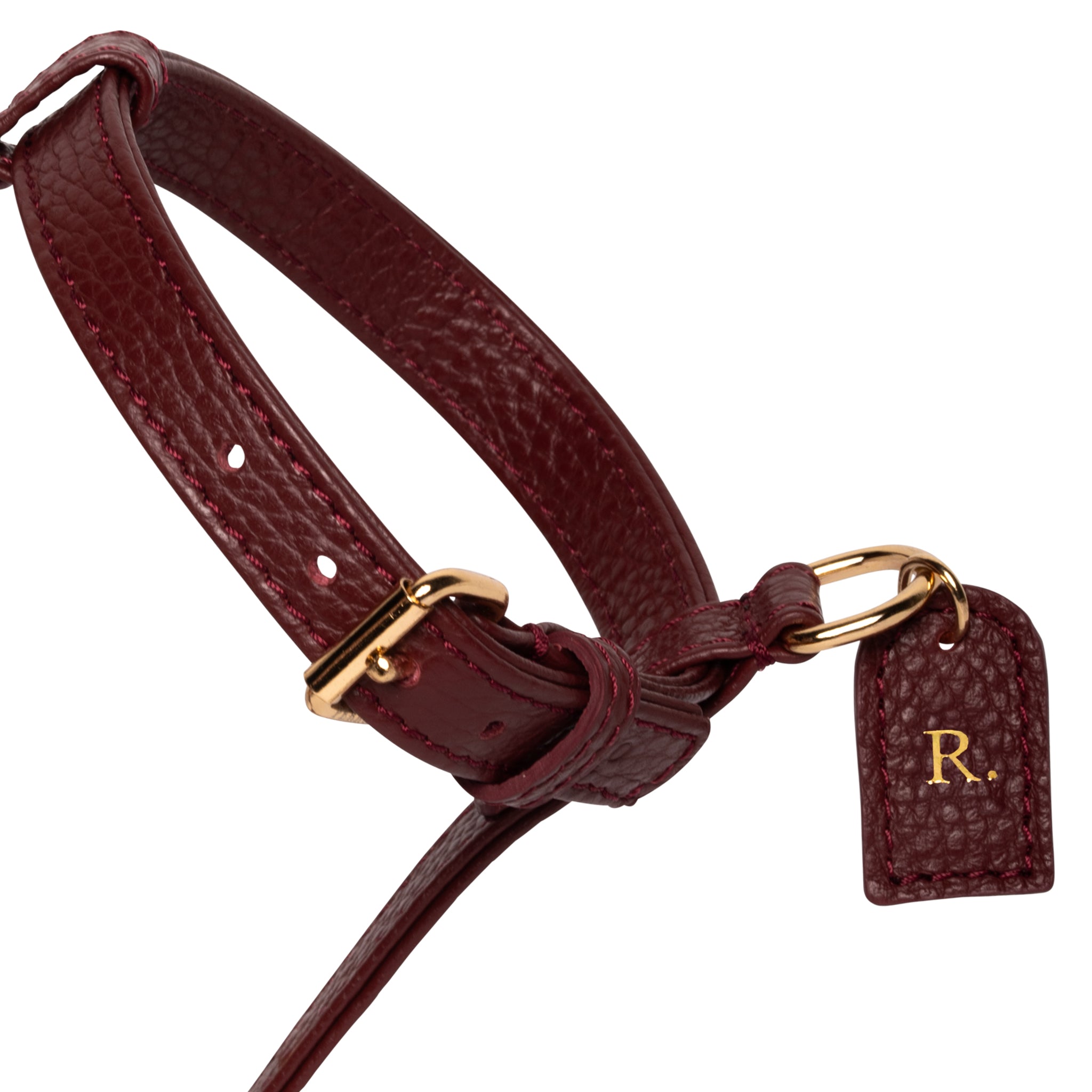 Burgundy H-harness