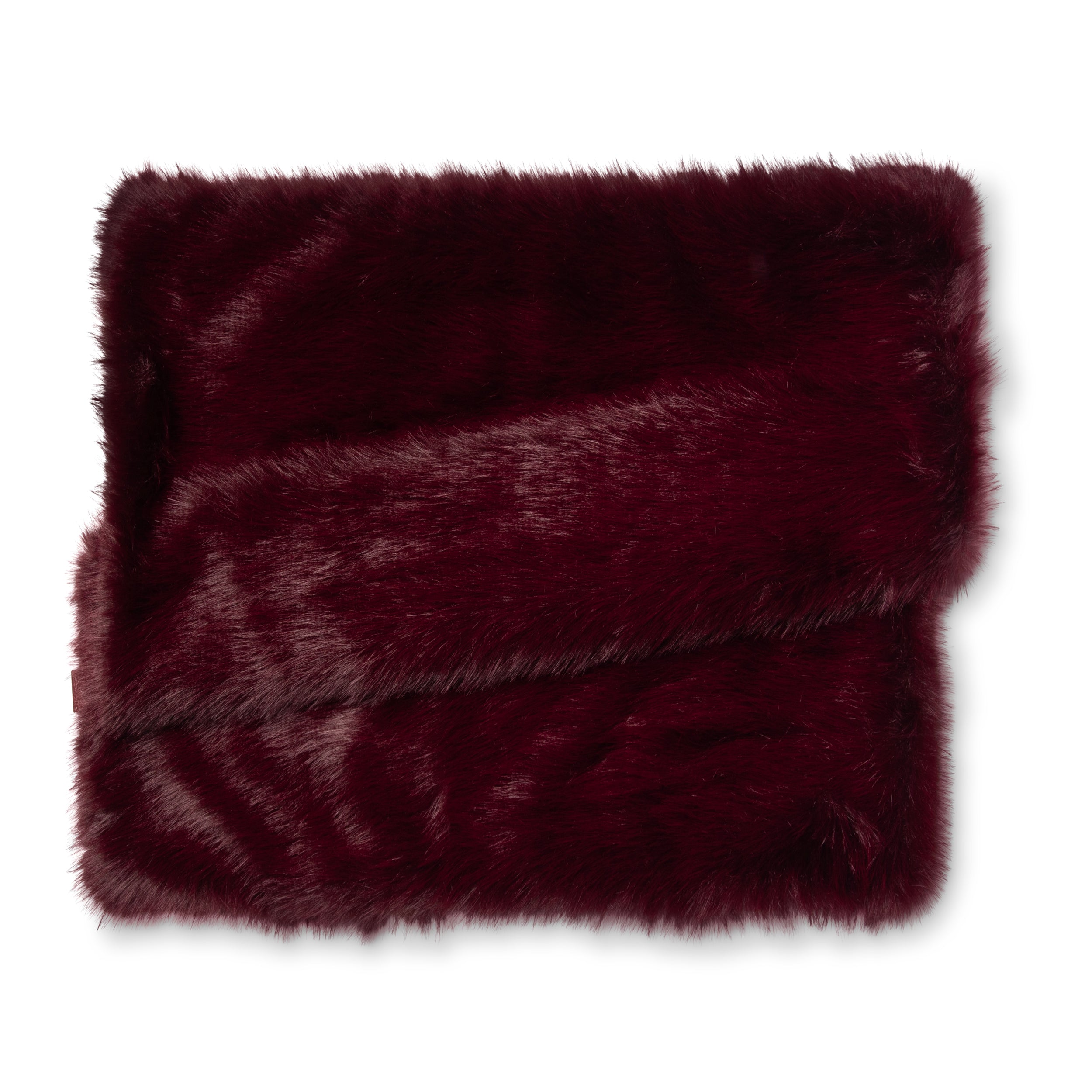 Fur Deken Burgundy