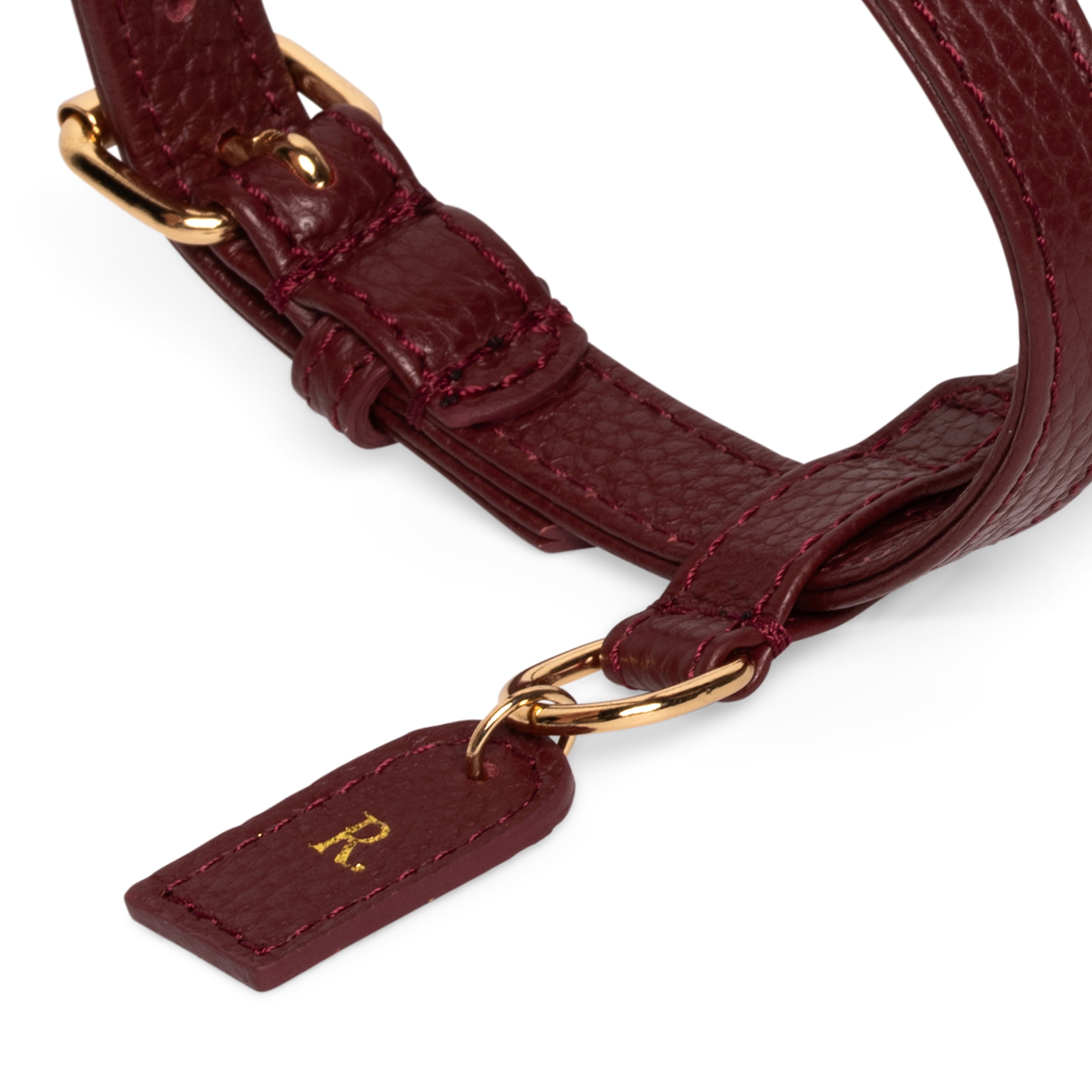 Burgundy H-harness