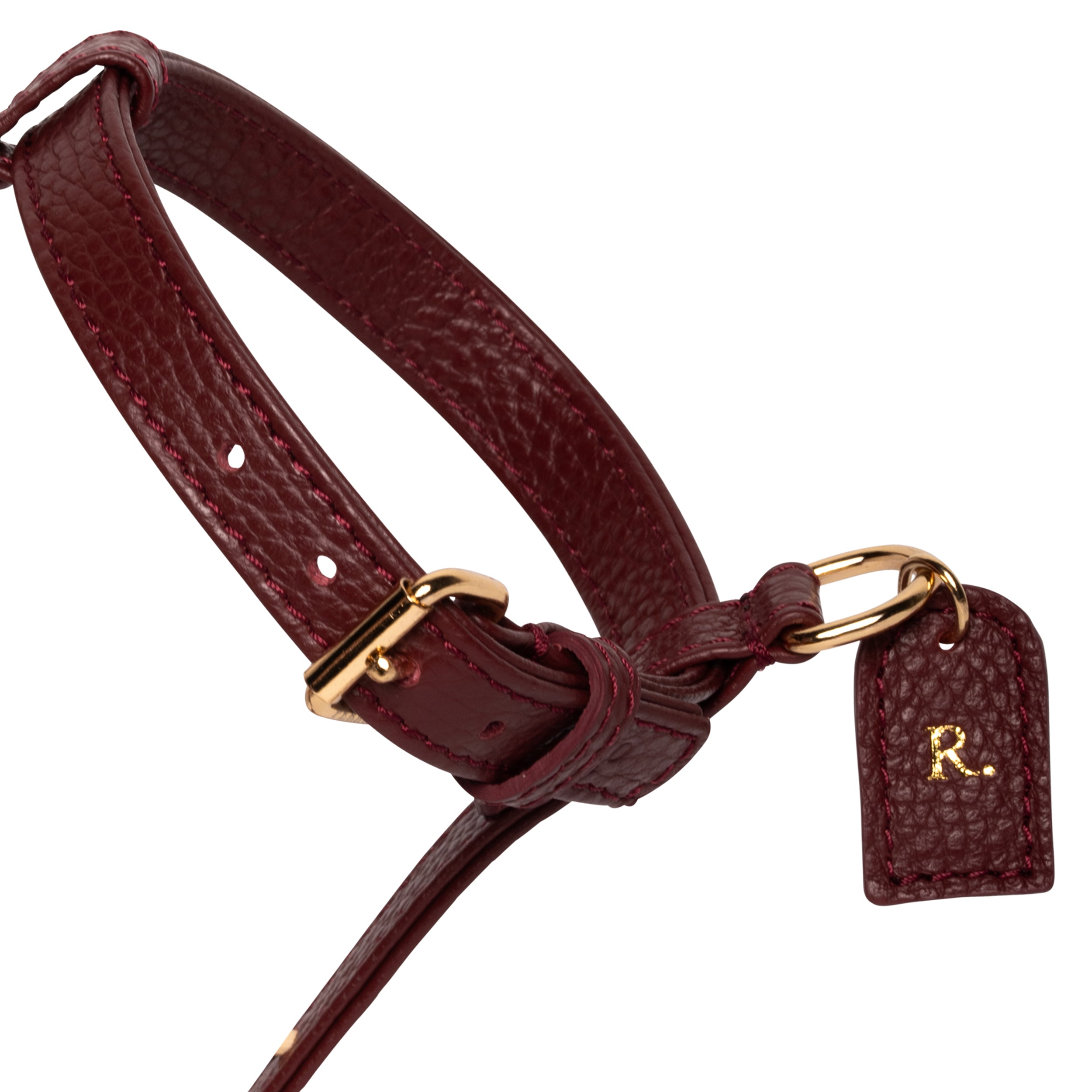 Burgundy H-harness