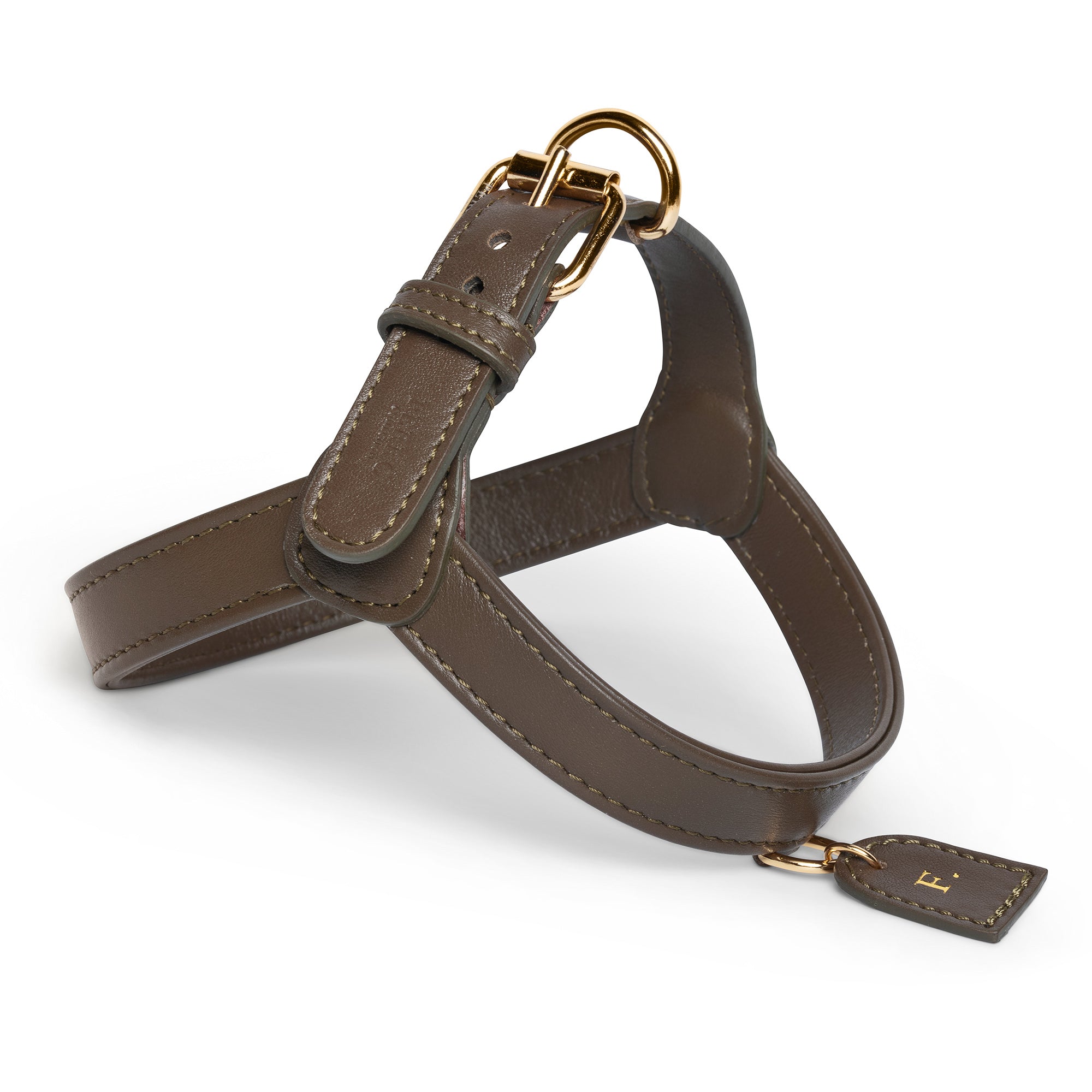 Luxury Designer Brown Monogram Dog Collar In XS, S, M, L, XL