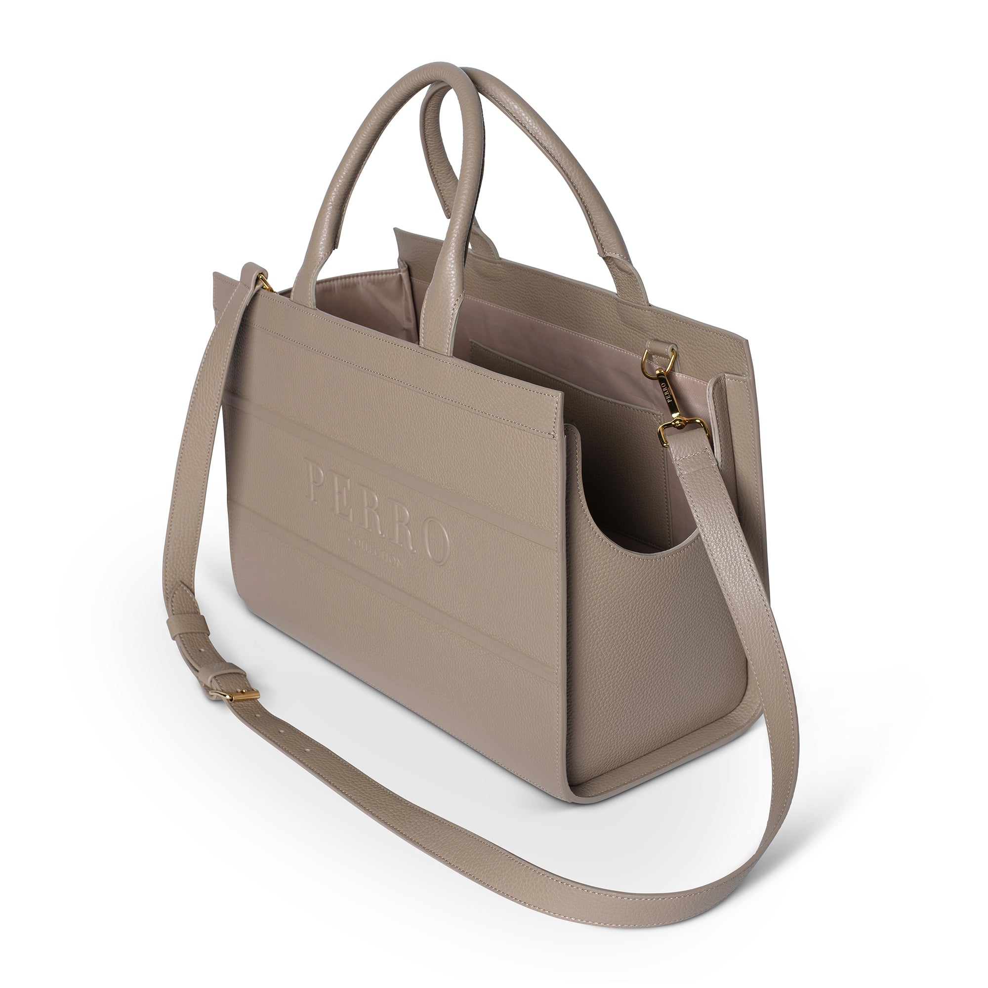 Beige city bag