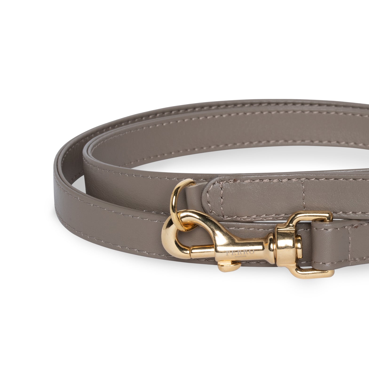 taupe leash close up