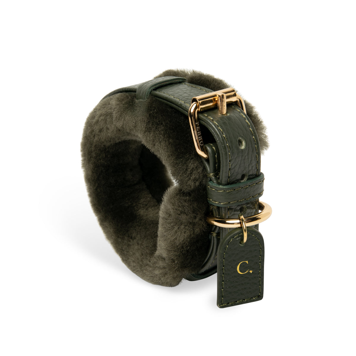 Loden Green Fur Collar
