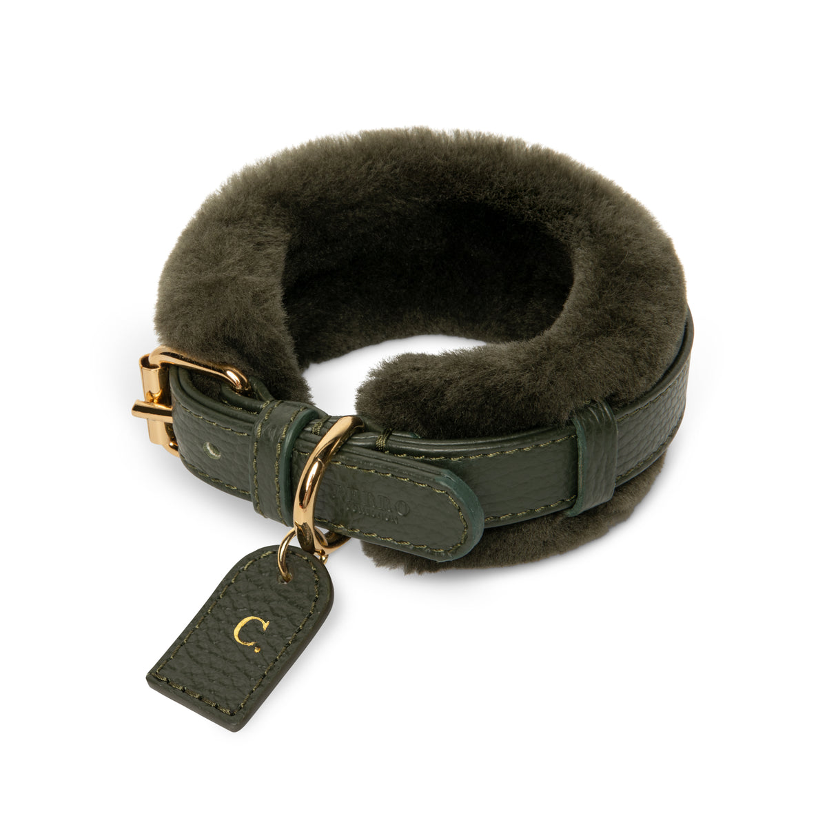 Loden Green Fur Collar