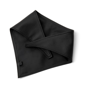 Leather scarf black