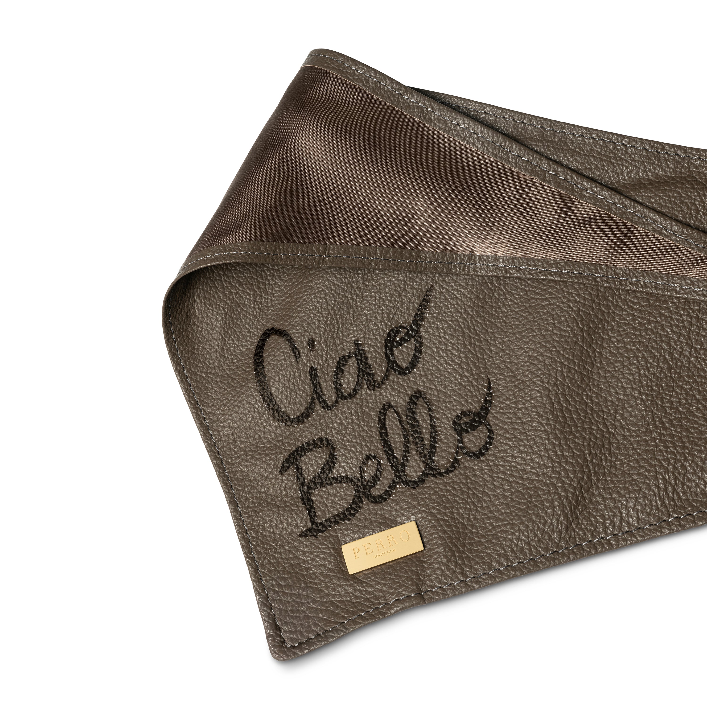 Leather Scarf Ciao Bello