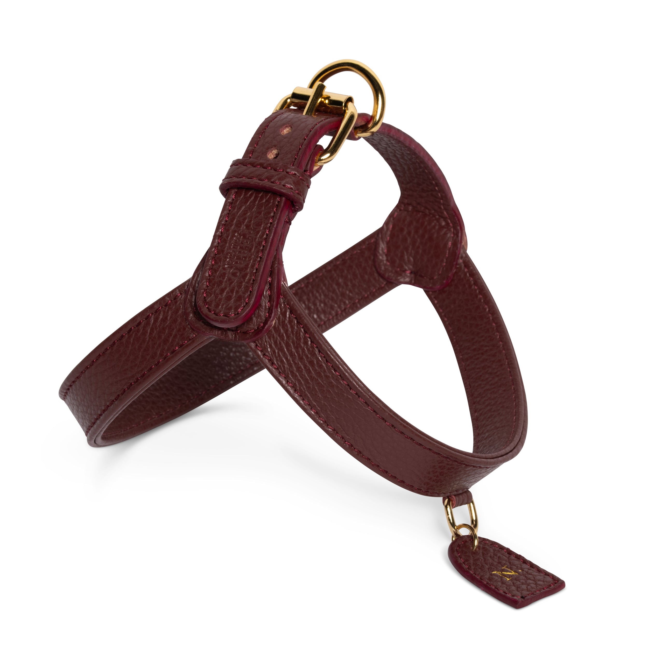 Burgundy harness
