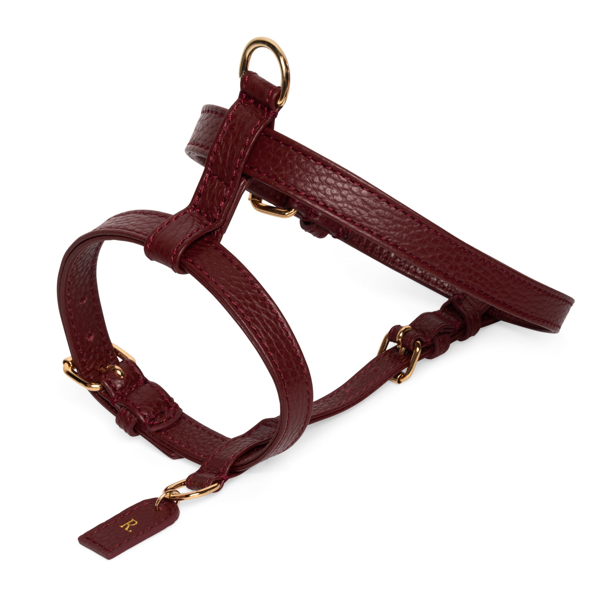 Burgundy H-harness
