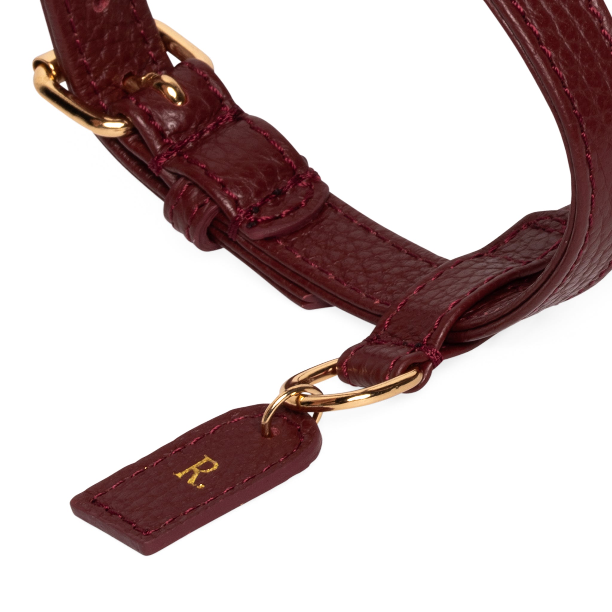 Burgundy H-harness
