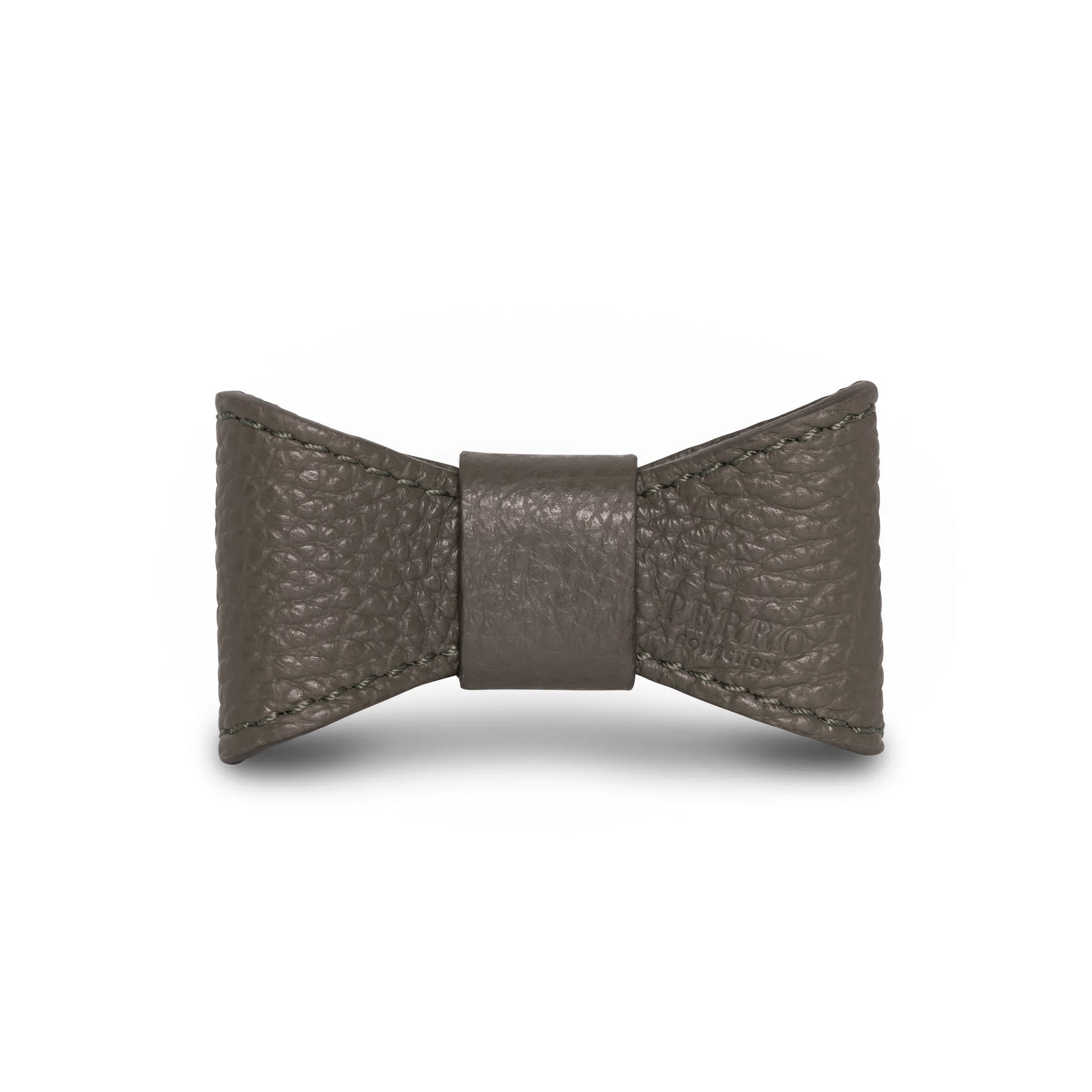 Cacao leather bowtie