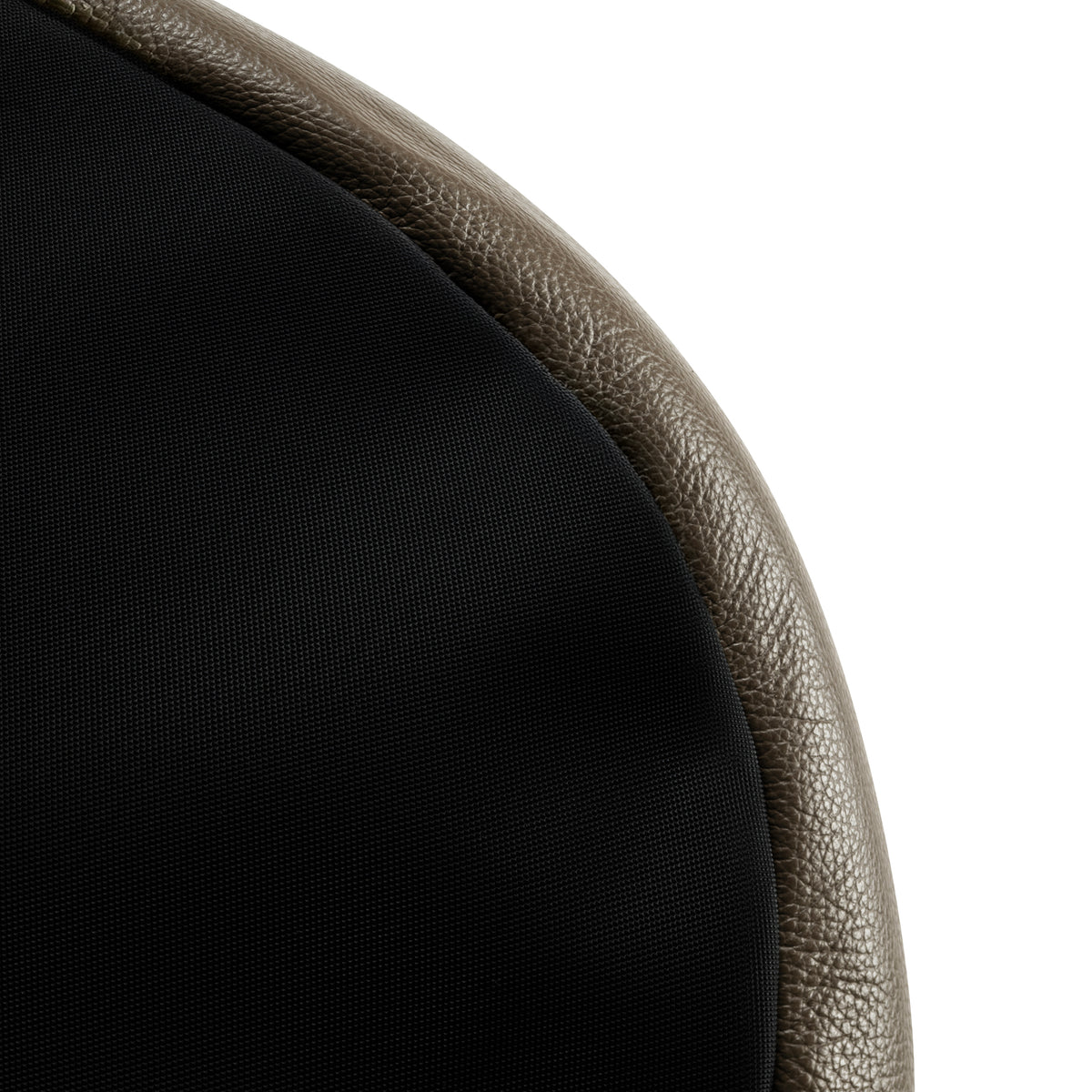Round Leather Dog Sofa Cacao
