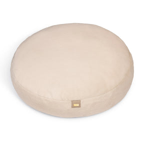 Round cushion beige