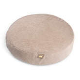Round cushion taupe