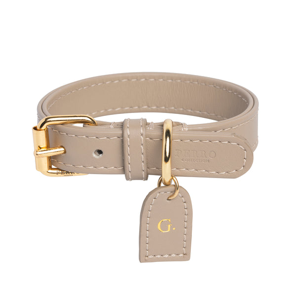 Beige Hundehalsband