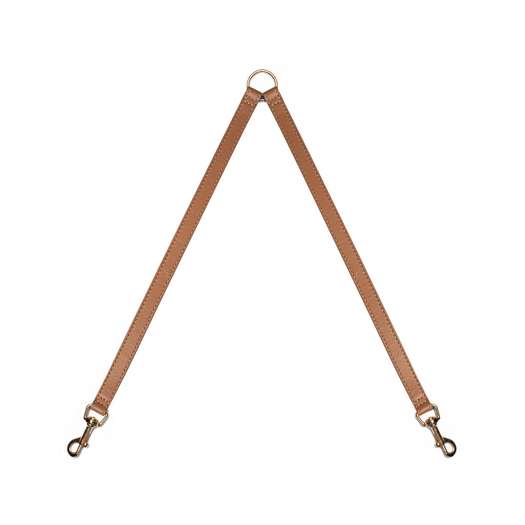 caramel splitter dual leash dog